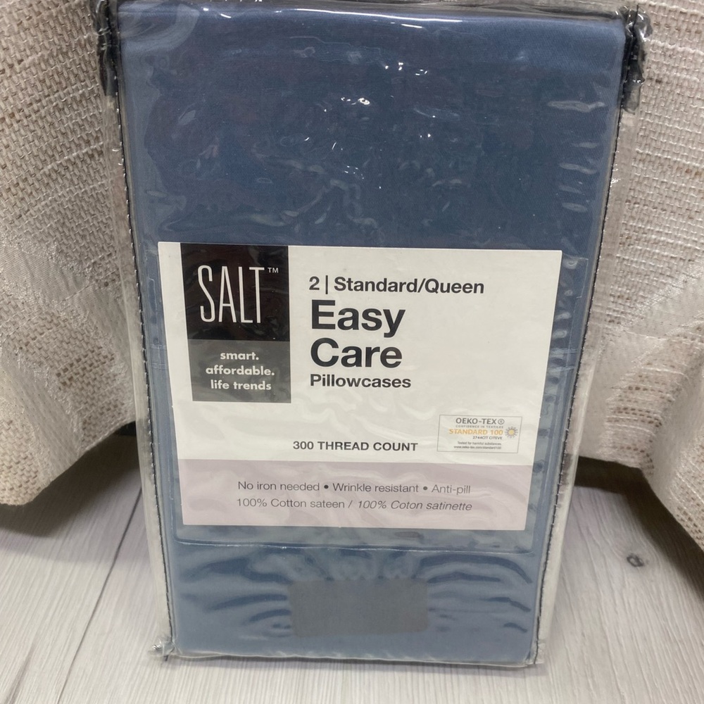 Easy Care Standard/Queen Pillowcases - Denim